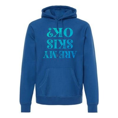 Funny Are My Skis Ok? Skiing Skisport Cool Gift Premium Hoodie