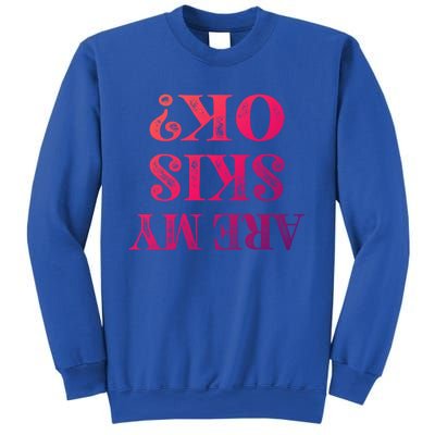 Funny Are My Skis Ok? Skiing Skisport Cool Gift Sweatshirt