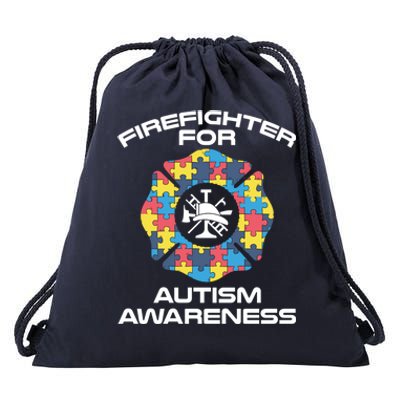 Firefighter Autism Meaningful Gift Best Firefighters Design Meaningful Gift Drawstring Bag