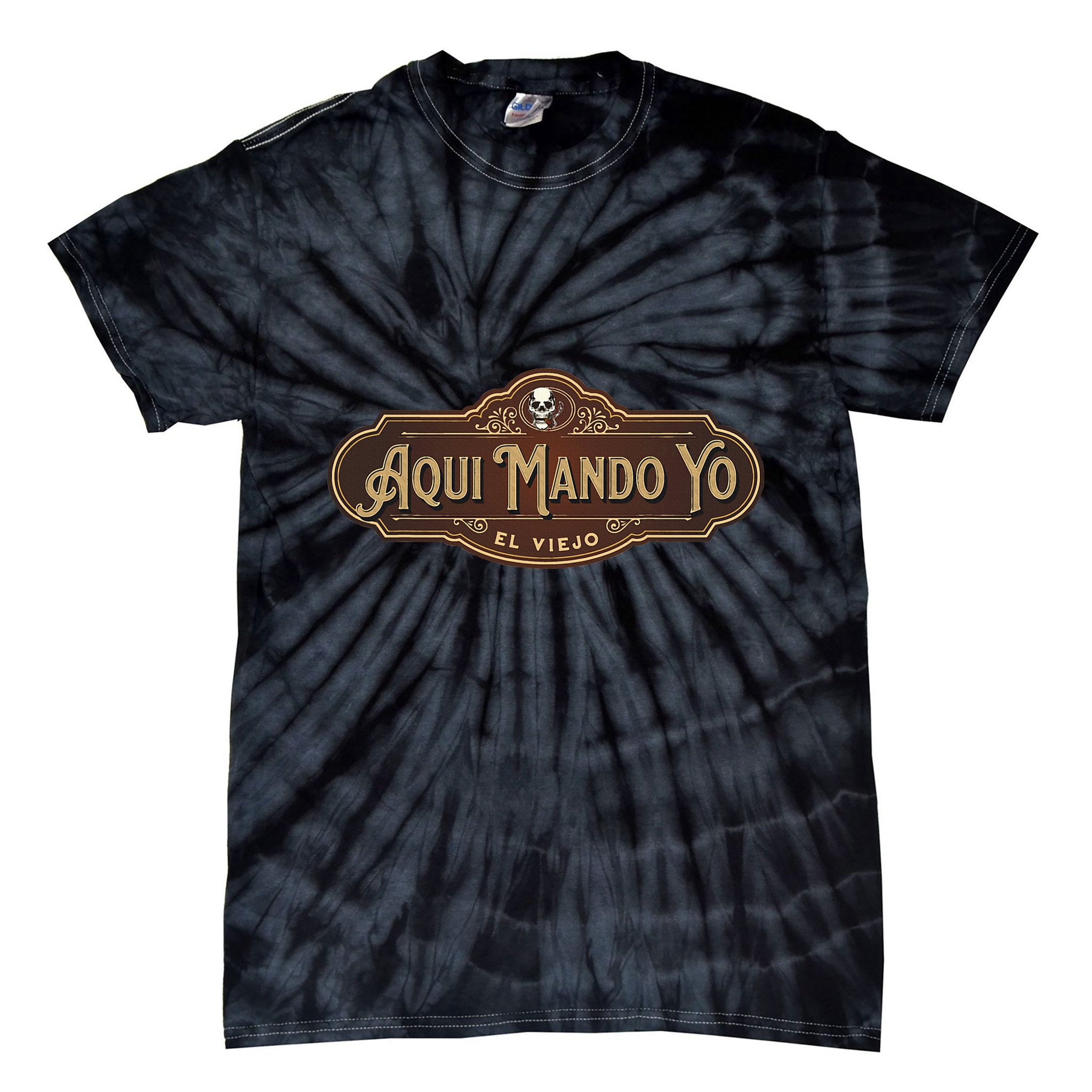 Funny Aquí Mando Yo El Viejo Tie-Dye T-Shirt