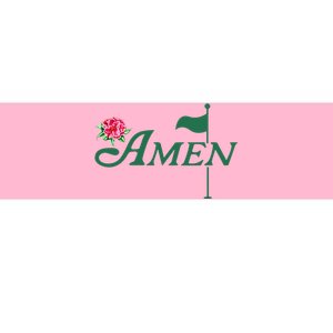 Funny Amen Master Golf Azalea Tournament Pink Golfing Girl Flower Bumper Sticker