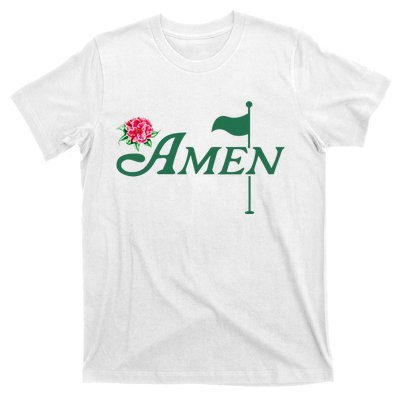 Funny Amen Master Golf Azalea Tournament Pink Golfing Girl Flower T-Shirt