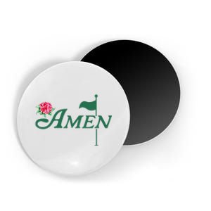 Funny Amen Master Golf Azalea Tournament Pink Golfing Girl Flower Magnet