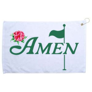 Funny Amen Master Golf Azalea Tournament Pink Golfing Girl Flower Grommeted Golf Towel