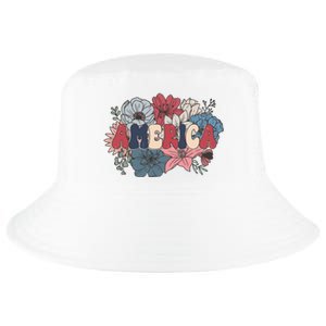 Floral American Mama Retro Mama Cool Comfort Performance Bucket Hat