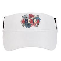 Floral American Mama Retro Mama Adult Drive Performance Visor