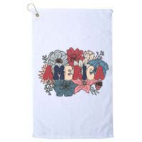 Floral American Mama Retro Mama Platinum Collection Golf Towel