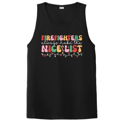 Firefighters Always Make The Nice List Firefighter Christmas Cool Gift PosiCharge Competitor Tank