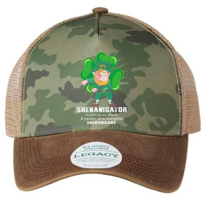 Flossing Shenanigator Definition Saint Patricks Day Men Boys  Legacy Tie Dye Trucker Hat