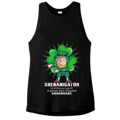 Flossing Shenanigator Definition Saint Patricks Day Men Boys  Ladies PosiCharge Tri-Blend Wicking Tank