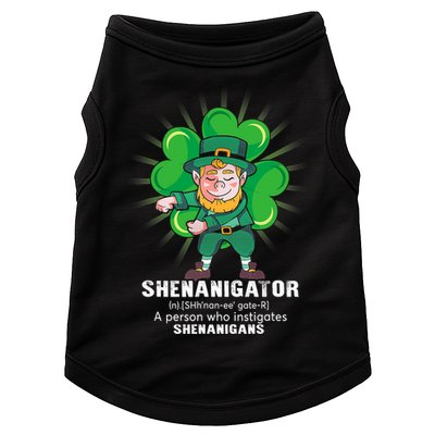 Flossing Shenanigator Definition Saint Patricks Day Men Boys  Doggie Tank