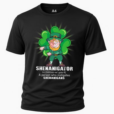 Flossing Shenanigator Definition Saint Patricks Day Men Boys  Performance Shirt