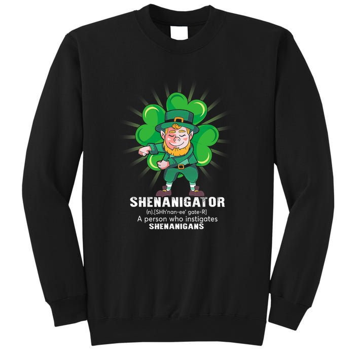 Flossing Shenanigator Definition Saint Patricks Day Men Boys  Sweatshirt