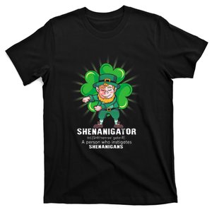 Flossing Shenanigator Definition Saint Patricks Day Men Boys  T-Shirt