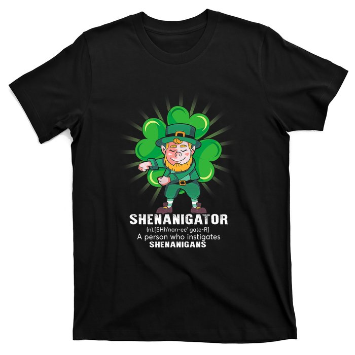 Flossing Shenanigator Definition Saint Patricks Day Men Boys  T-Shirt