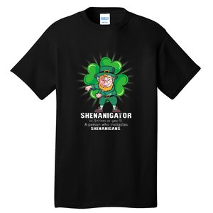 Flossing Shenanigator Definition Saint Patricks Day Men Boys  Tall T-Shirt