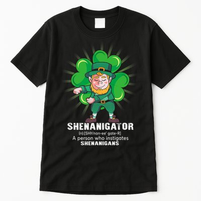 Flossing Shenanigator Definition Saint Patricks Day Men Boys  Tall T-Shirt