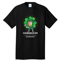 Flossing Shenanigator Definition Saint Patricks Day Men Boys  Tall T-Shirt