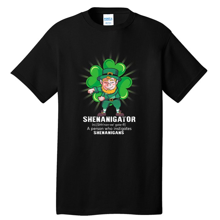 Flossing Shenanigator Definition Saint Patricks Day Men Boys  Tall T-Shirt