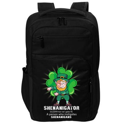 Flossing Shenanigator Definition Saint Patricks Day Men Boys  Impact Tech Backpack