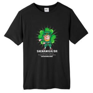 Flossing Shenanigator Definition Saint Patricks Day Men Boys  Tall Fusion ChromaSoft Performance T-Shirt