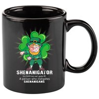 Flossing Shenanigator Definition Saint Patricks Day Men Boys  11oz C Handle Ceramic Mug