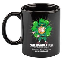 Flossing Shenanigator Definition Saint Patricks Day Men Boys  11oz C Handle Ceramic Mug