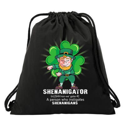 Flossing Shenanigator Definition Saint Patricks Day Men Boys  Drawstring Bag