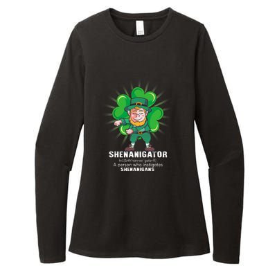 Flossing Shenanigator Definition Saint Patricks Day Men Boys  Womens CVC Long Sleeve Shirt