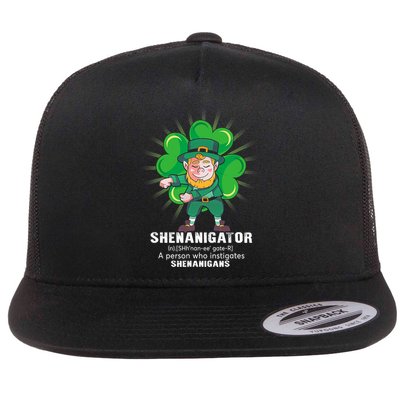 Flossing Shenanigator Definition Saint Patricks Day Men Boys  Flatbill Hat