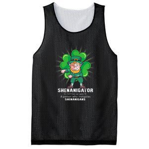 Flossing Shenanigator Definition Saint Patricks Day Men Boys  Mesh Reversible Basketball Jersey Tank