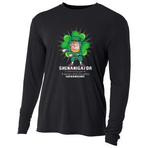 Flossing Shenanigator Definition Saint Patricks Day Men Boys  Cooling Performance Long Sleeve Crew