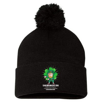 Flossing Shenanigator Definition Saint Patricks Day Men Boys  Pom Pom 12in Knit Beanie