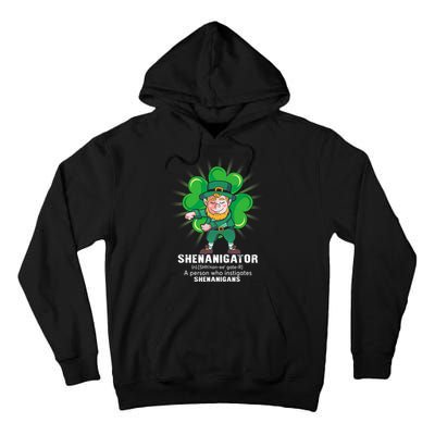 Flossing Shenanigator Definition Saint Patricks Day Men Boys  Tall Hoodie