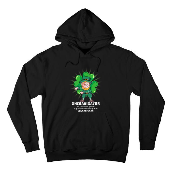 Flossing Shenanigator Definition Saint Patricks Day Men Boys  Tall Hoodie