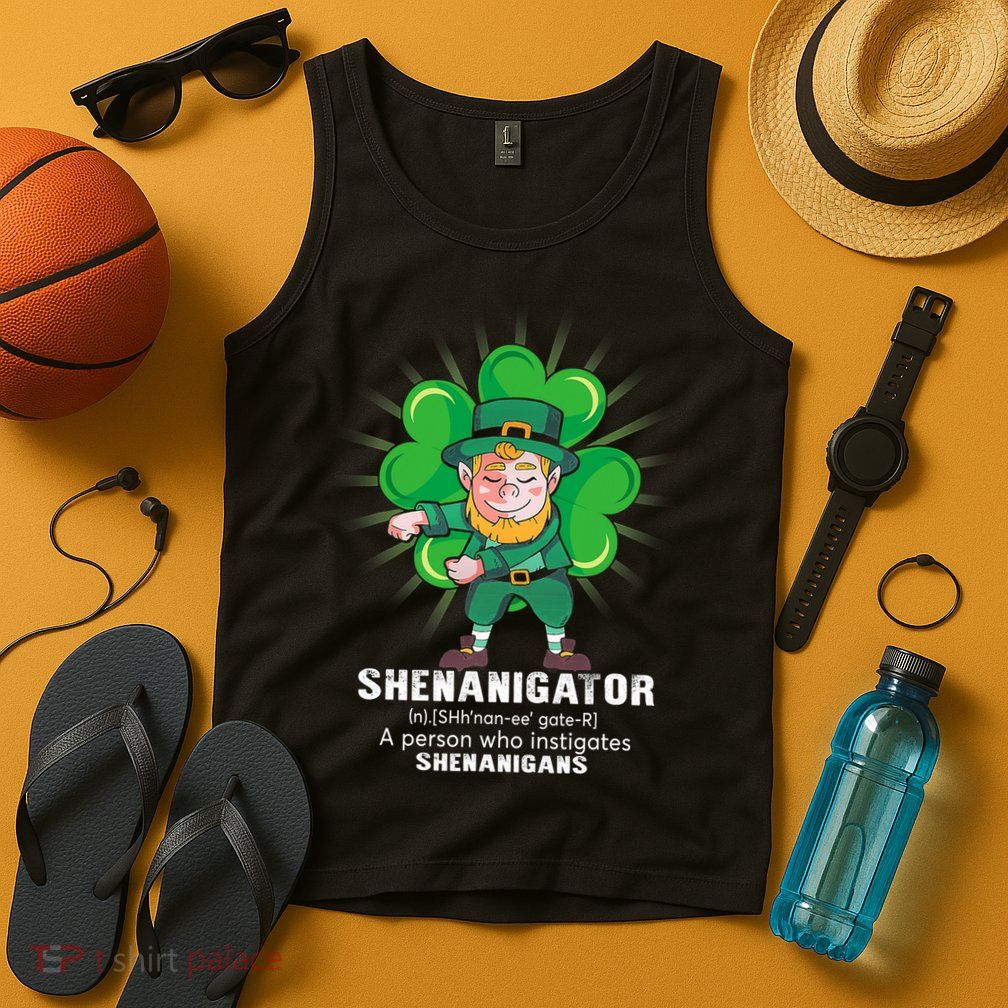 Flossing Shenanigator Definition Saint Patricks Day Men Boys  Tank Top