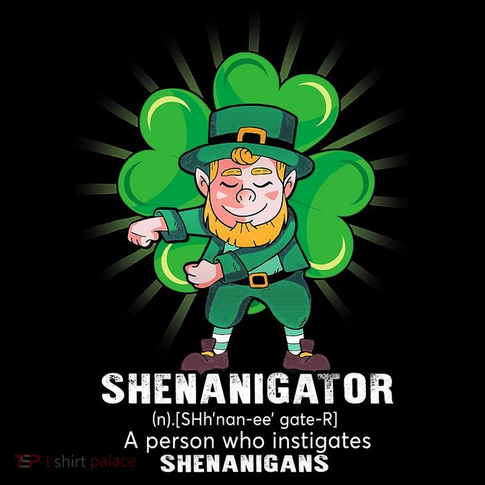 Flossing Shenanigator Definition Saint Patricks Day Men Boys  Tank Top