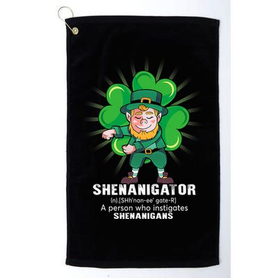 Flossing Shenanigator Definition Saint Patricks Day Men Boys  Golf Towel