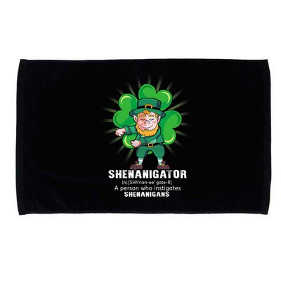 Flossing Shenanigator Definition Saint Patricks Day Men Boys  Microfiber Hand Towel