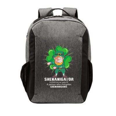 Flossing Shenanigator Definition Saint Patricks Day Men Boys  Vector Backpack