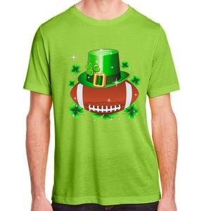 Football Leprechaun Lucky Shamrock St Patrick Day Men Boys  Adult ChromaSoft Performance T-Shirt