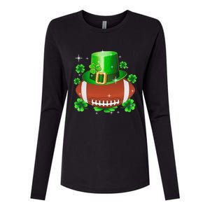 Football Leprechaun Lucky Shamrock St Patrick Day Men Boys  Womens Cotton Relaxed Long Sleeve T-Shirt