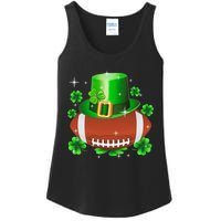 Football Leprechaun Lucky Shamrock St Patrick Day Men Boys  Ladies Essential Tank