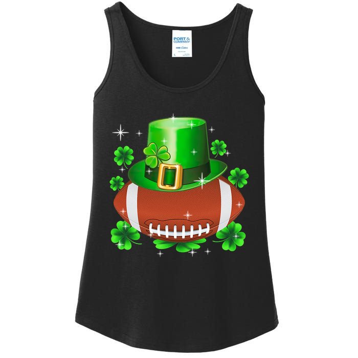 Football Leprechaun Lucky Shamrock St Patrick Day Men Boys  Ladies Essential Tank