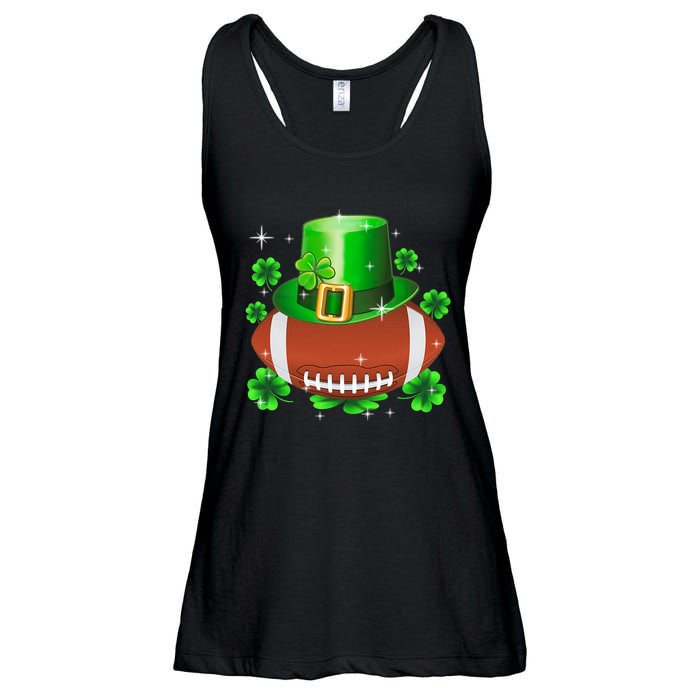 Football Leprechaun Lucky Shamrock St Patrick Day Men Boys  Ladies Essential Flowy Tank