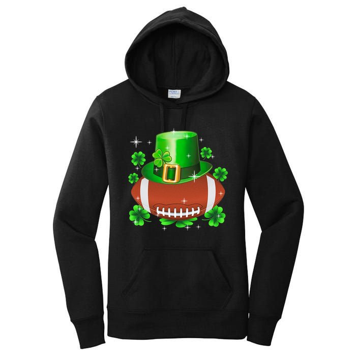 Football Leprechaun Lucky Shamrock St Patrick Day Men Boys  Women's Pullover Hoodie