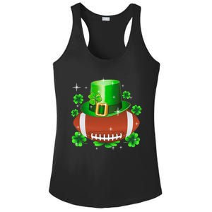 Football Leprechaun Lucky Shamrock St Patrick Day Men Boys  Ladies PosiCharge Competitor Racerback Tank