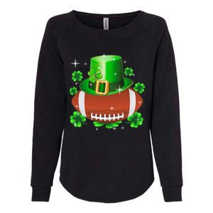 Football Leprechaun Lucky Shamrock St Patrick Day Men Boys  Womens California Wash Sweatshirt