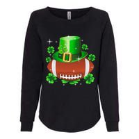 Football Leprechaun Lucky Shamrock St Patrick Day Men Boys  Womens California Wash Sweatshirt