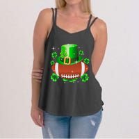 Football Leprechaun Lucky Shamrock St Patrick Day Men Boys  Women's Strappy Tank